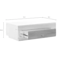 Măsuță de cafea Helvetia Toledo №99 1S 5411086 White photo 4
