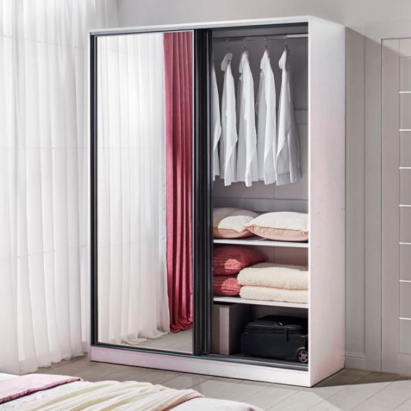 Dulap Ambianta Happy 150 x 58 x 200 / PAL / Alb photo 3 Dulap Ambianta Happy 150 x 58 x 200 / PAL / Alb photo 3