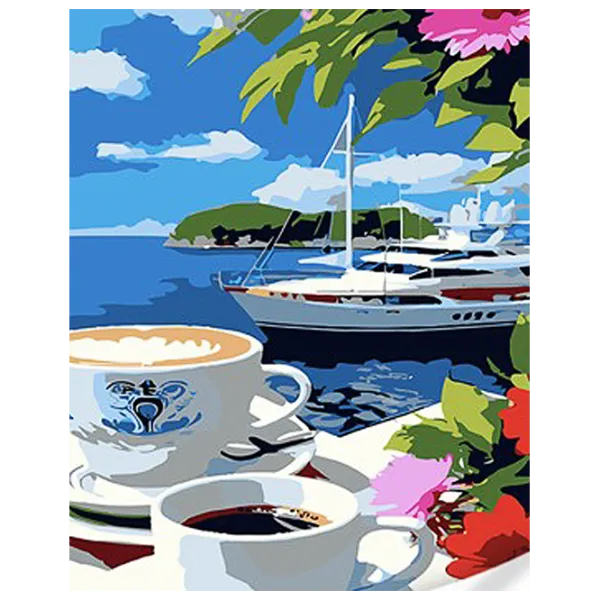 Pictură pe numere Strateg Malul însorit SS1095 40 x 30 cm / Verticală photo 1 Pictură pe numere Strateg Malul însorit SS1095 40 x 30 cm / Verticală photo 1