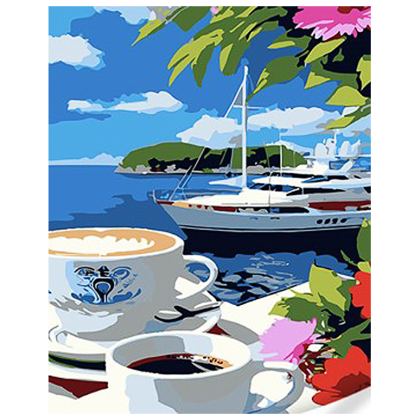 Pictură pe numere Strateg Malul însorit SS1095 40 x 30 cm / Verticală photo 1 Pictură pe numere Strateg Malul însorit SS1095 40 x 30 cm / Verticală photo 1