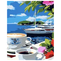 Картина по номерам Strateg Солнечный берег SS1095 40 x 30 cm / Вертикальная