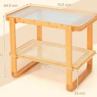 Журнальный столик Costway JV11093NA 5695915 Дуб Сонома photo 4