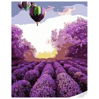 Картина по номерам Strateg Шары над лавандовыми полями SS1086 40 x 30 cm / Вертикальная