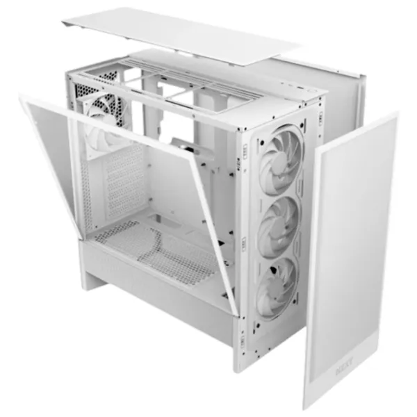 Корпус NZXT H5 Flow RGB (2024) Mid Tower / Белый photo 6