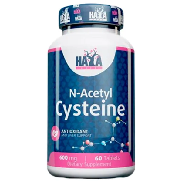 Antioxidanți Haya Labs N-Acetil L-Cysteine (854822007378) Numărul de capsule: 60 photo 1 Antioxidanți Haya Labs N-Acetil L-Cysteine (854822007378) Numărul de capsule: 60 photo 1