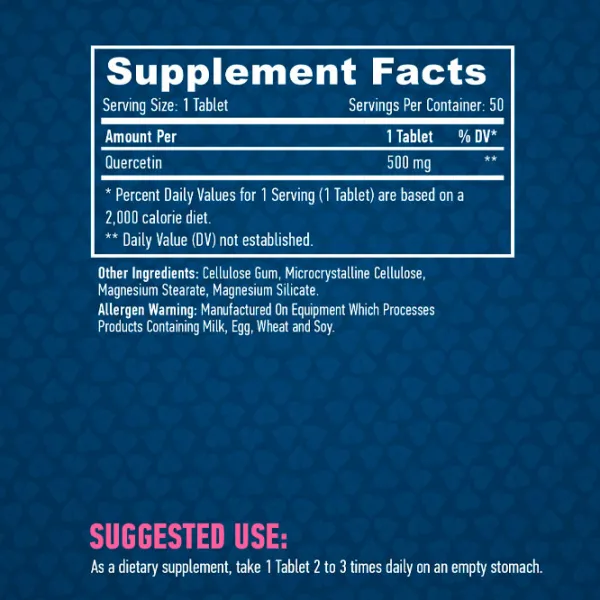 Antioxidanți Haya Labs Quercetin 500mg (853809007097) Numărul de capsule: 50 photo 2 Antioxidanți Haya Labs Quercetin 500mg (853809007097) Numărul de capsule: 50 photo 2
