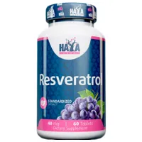 Антиоксиданты Haya Labs Rasveratrol 40mg (854822007965) Количество капсул: 60