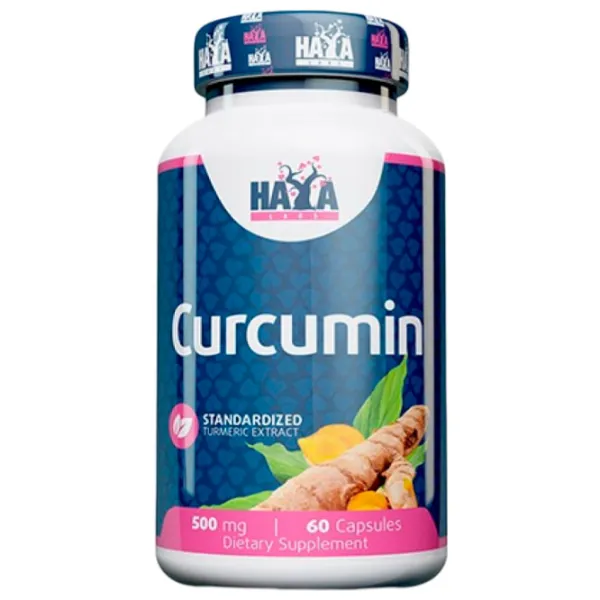 Antioxidanți Haya Labs Curcumin - Turmeric Extract 500mg (853809007417) Numărul de capsule: 60 photo 1