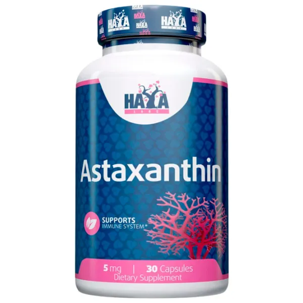 Antioxidanți Haya Labs Astaxanthin 5mg (853809007011) Numărul de capsule: 30 photo 1
