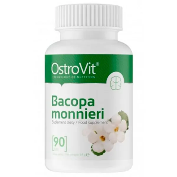 Antioxidanți OstroVit Bacopa Monnieri (5903246220841) Numărul de capsule: 90 photo 1