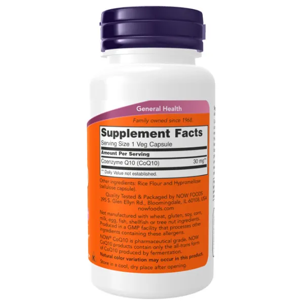 Antioxidanți Now Foods CoQ10 30mg (733739031846) Numărul de capsule: 60 photo 2 Antioxidanți Now Foods CoQ10 30mg (733739031846) Numărul de capsule: 60 photo 2