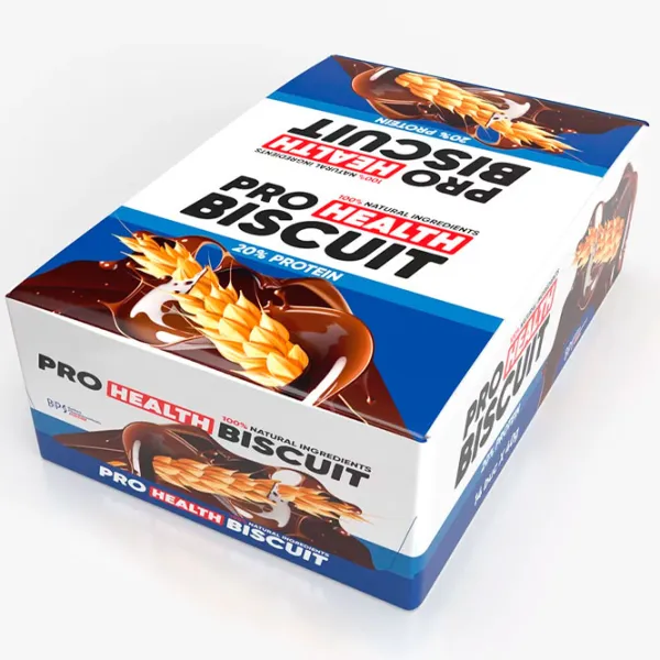 Batoane proteice Balkan Pharmaceuticals Biscuit Pro Health Ciocolată (4840982012822) 40 g photo 2