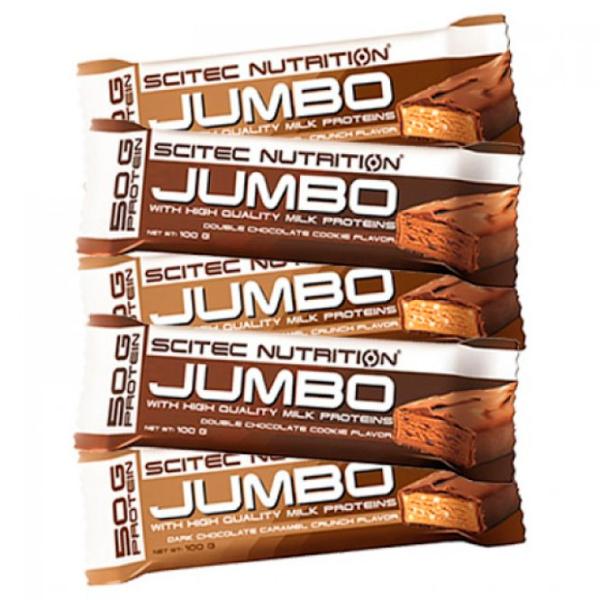 Batoane proteice Scitec Nutrition Jumbo Bar Ciocolată (5999100001800) 100 g photo 2