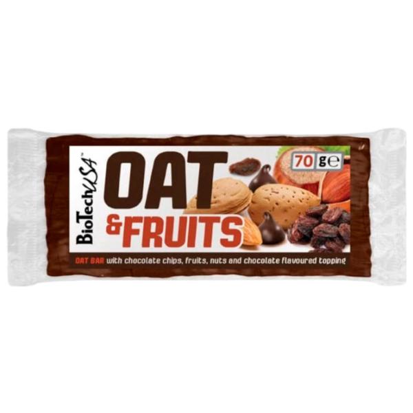 Batoane proteice BioTechUSA Oat and fruits bar Sultana și chipsuri (5999076206254) 70 g photo 1 Batoane proteice BioTechUSA Oat and fruits bar Sultana și chipsuri (5999076206254) 70 g photo 1
