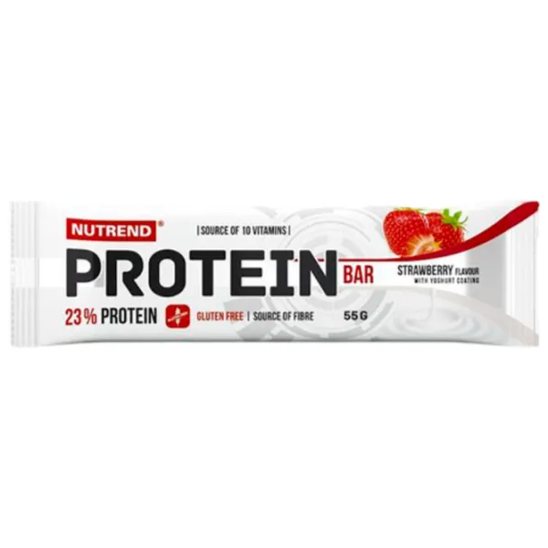 Batoane proteice Nutrend Protein Bar Сăpșuni (6421766033233) 55 g photo 1