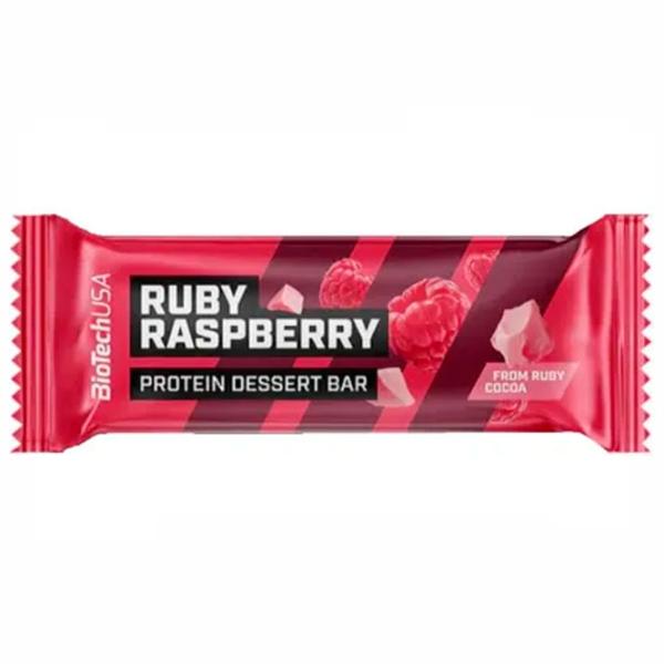 Batoane proteice BioTechUSA Protein Dessert Bar Zmeură (5999076239856) 50 g photo 1 Batoane proteice BioTechUSA Protein Dessert Bar Zmeură (5999076239856) 50 g photo 1