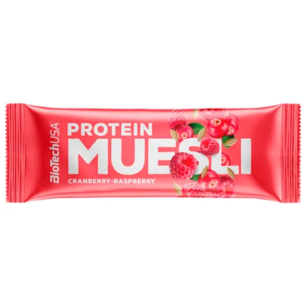 Batoane proteice BioTechUSA Yogurt & Muesli Coacăze negre, merișor (5999076226795)  photo 1