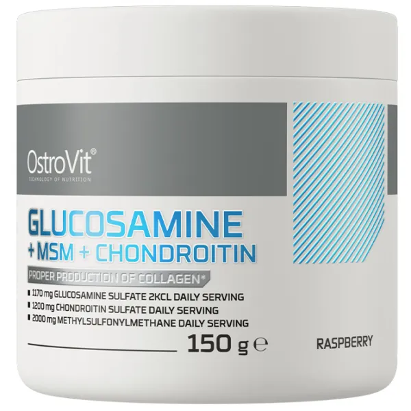 Condroprotectoare OstroVit Glucos + MSM + Chondr (5903933918426) 2.5 g photo 1