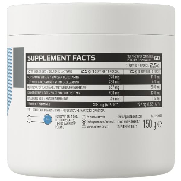 Condroprotectoare OstroVit Glucos + MSM + Chondr (5903933918426) 2.5 g photo 3