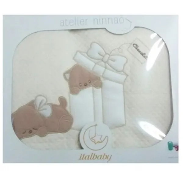 Plapumă Italbaby Sweet Angels  Bumbac / Beige photo 1