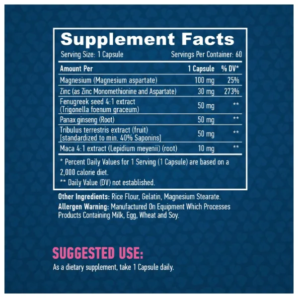 Stimulatoare de testosteron Haya Labs Testosterone Booster (858047007403) 60 photo 2