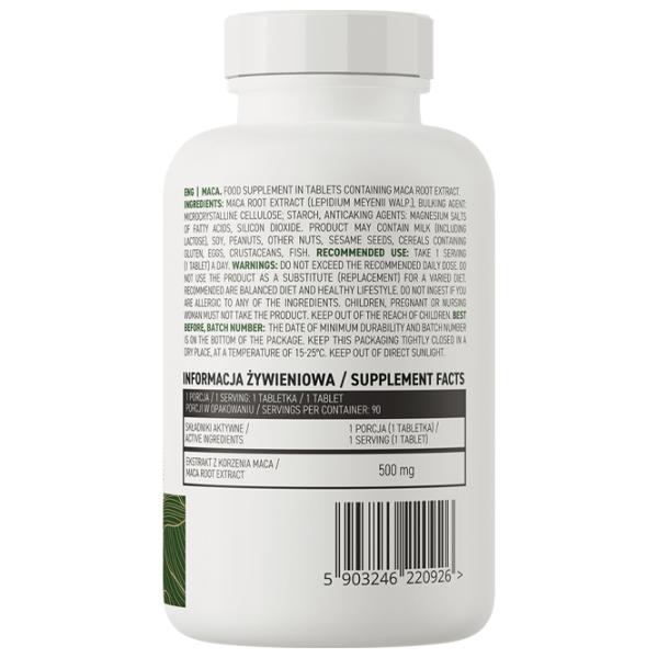 Stimulatoare de testosteron OstroVit Maca (5903246220926) 90 photo 2 Stimulatoare de testosteron OstroVit Maca (5903246220926) 90 photo 2