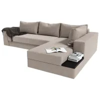 Угловой диван Indart Corner Book (39241) Ткань / Бежевый