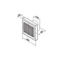 Ventilator de evacuare Ventika MATIC D 100 AA 18 W / 98 m3/ora photo 4