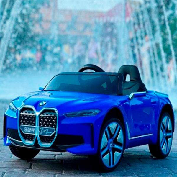 Электромобиль BMW i4 Lean Cars JE1009/3 8 км/ч / 30 кг / 3+ / Синий photo 2
