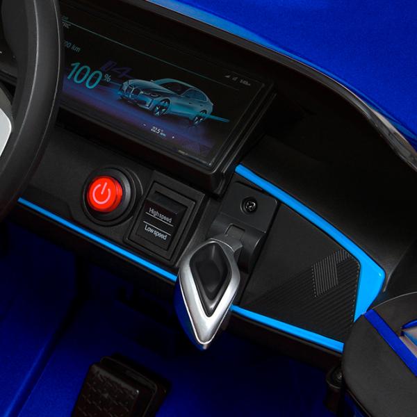 Электромобиль BMW i4 Lean Cars JE1009/3 8 км/ч / 30 кг / 3+ / Синий photo 3