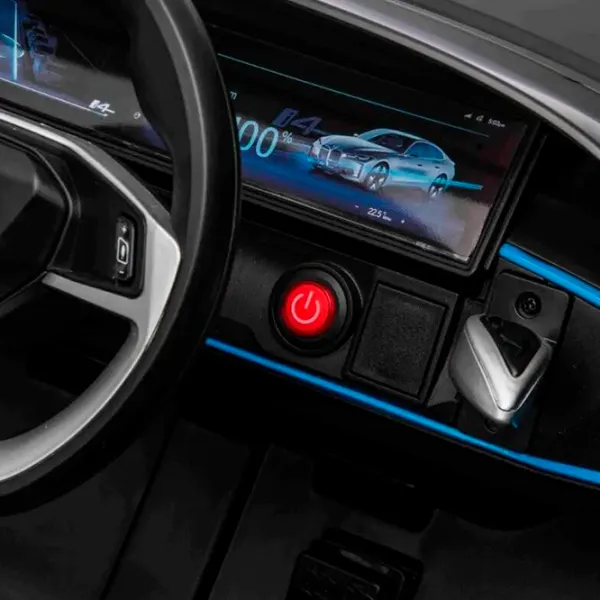 Mașină electrică BMW i4 Lean Cars JE1009/2 8 km/h / 30 kg / 3+ / Black photo 9 Mașină electrică BMW i4 Lean Cars JE1009/2 8 km/h / 30 kg / 3+ / Black photo 9