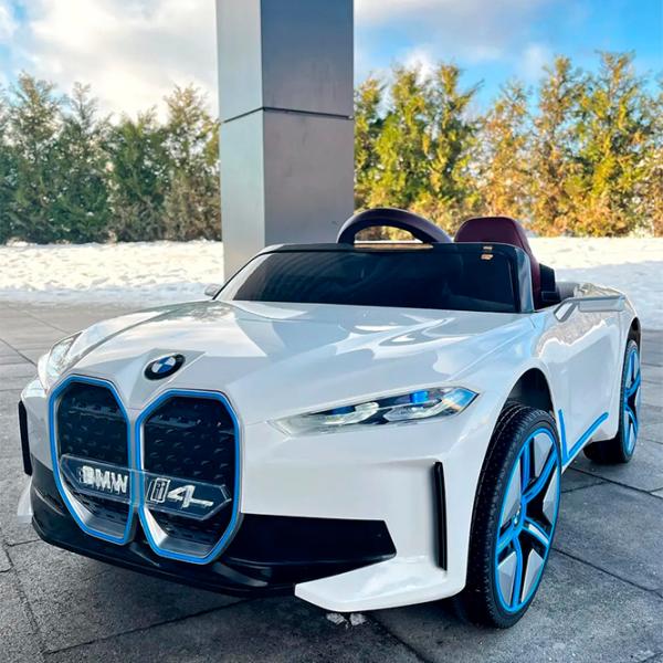 Электромобиль BMW i4 Lean Cars JE1009/1 8 км/ч / 30 кг / 3+ / Белый photo 7