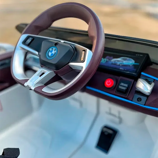 Электромобиль BMW i4 Lean Cars JE1009/1 8 км/ч / 30 кг / 3+ / Белый photo 10