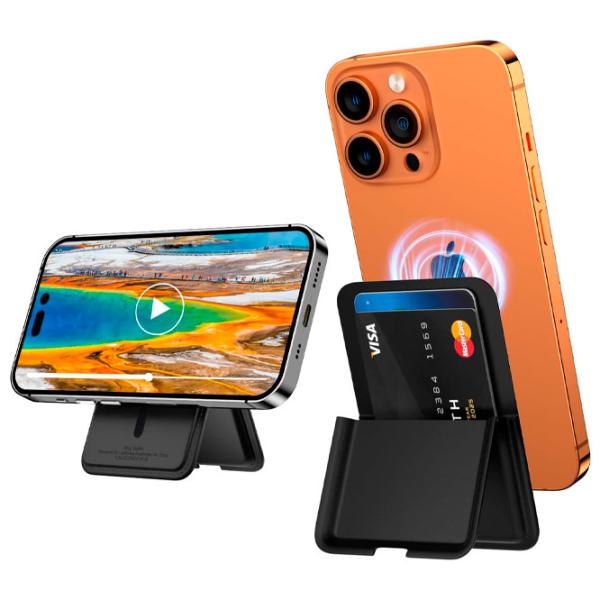 Suport pentru telefon WIWU Wallet Mag Black photo 4