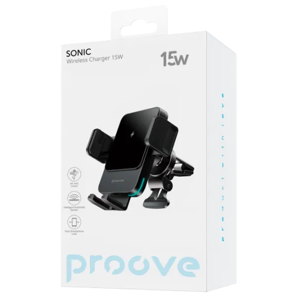Держатель телефона Proove Wireless Sonic Серый photo 2 Держатель телефона Proove Wireless Sonic Серый photo 2