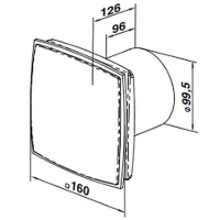 Ventilator de evacuare Ventika MODERN LIGHT LD L R 14 W / 88 m³/oră photo 3