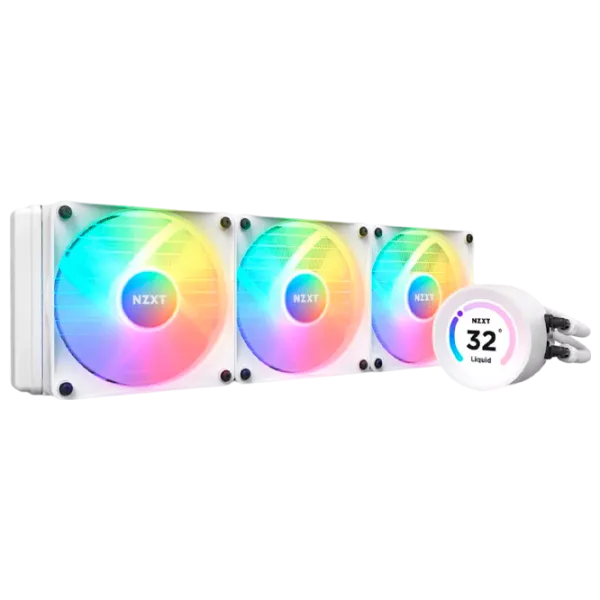Жидкостное охлаждение NZXT Kraken 360 RGB Гидродинамический / 2800 об/мин photo 1