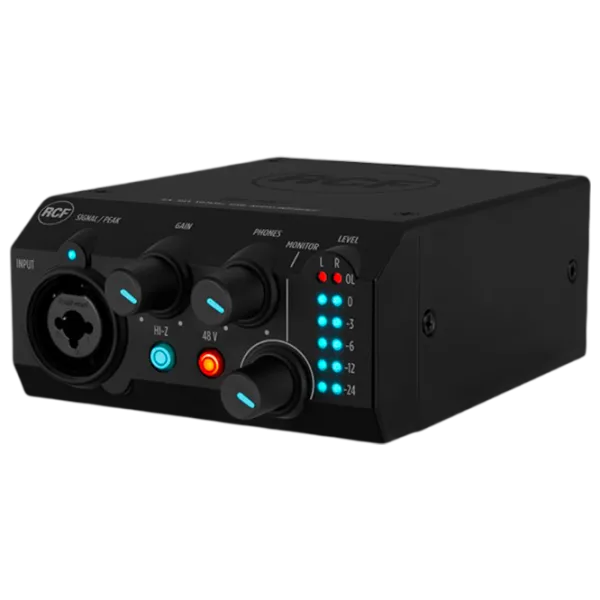 Аудио интерфейс RCF TRK PRO1 192 кГц / 20 Гц - 20 кГц / Черный photo 1
