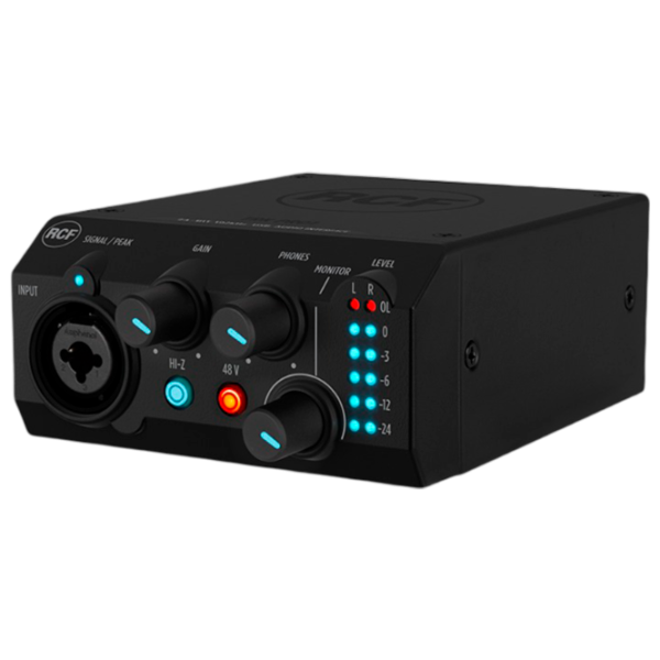 Аудио интерфейс RCF TRK PRO1 192 кГц / 20 Гц - 20 кГц / Черный photo 1