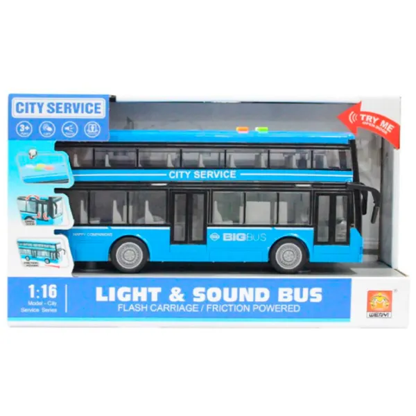 Автобус Wenyi WY912B 8533773929121  / / Серый Синий photo 4 Автобус Wenyi WY912B 8533773929121  / / Серый Синий photo 4