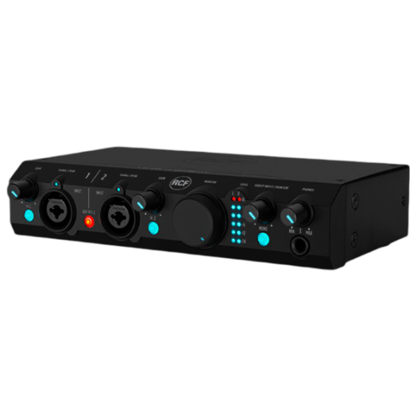 Interfață audio RCF TRK PRO2 192 kHz / 20 Hz - 20 kHz / Black photo 1