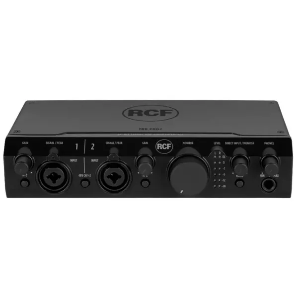 Interfață audio RCF TRK PRO2 192 kHz / 20 Hz - 20 kHz / Black photo 3