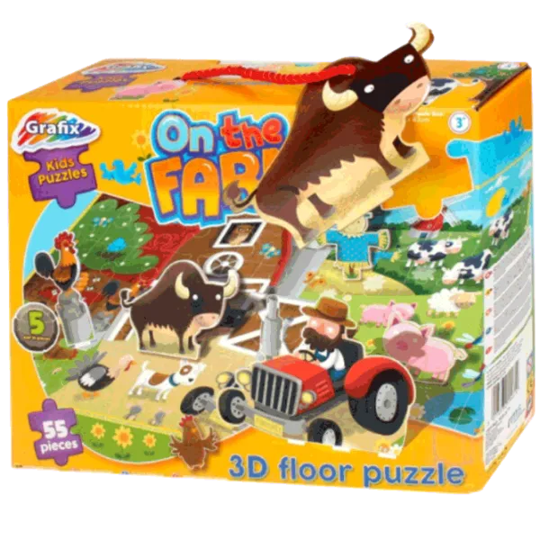 Puzzle Grafix On the Farm 3+/ Numărul de piese: 55 photo 1 Puzzle Grafix On the Farm 3+/ Numărul de piese: 55 photo 1