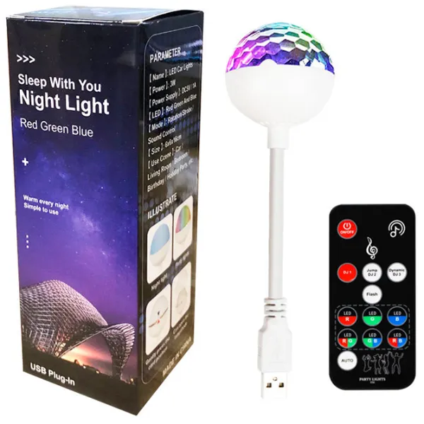 Проектор LightWave Party Dance USB Mushroom РГБ / 200 lm photo 2
