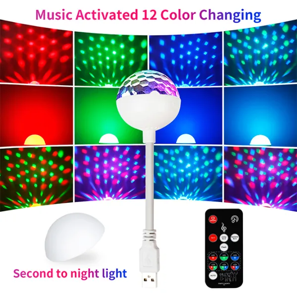 Проектор LightWave Party Dance USB Mushroom РГБ / 200 lm photo 5