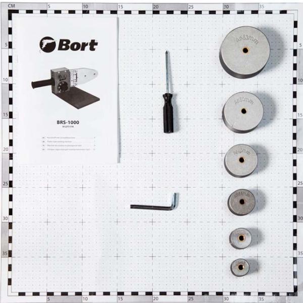 Aparat de sudat țevi din plastic Bort BRS-1000 1000 W / Racord cuplaj photo 5