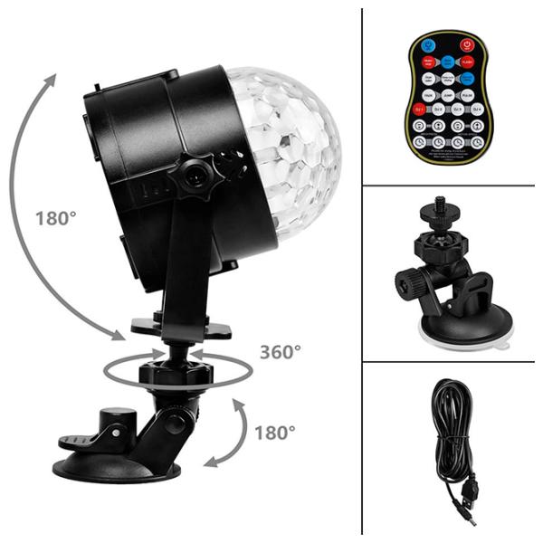Проектор LightWave Party Dance Charging Magic Ball РГБ / 450 лм photo 3