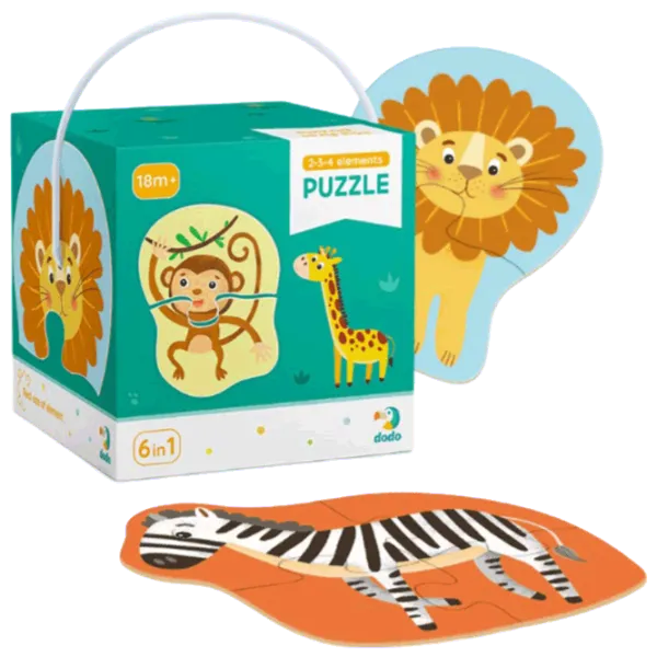 Puzzle DoDo Дикие животные 1.5+/ Количество деталей: 18 photo 1 Puzzle DoDo Дикие животные 1.5+/ Количество деталей: 18 photo 1