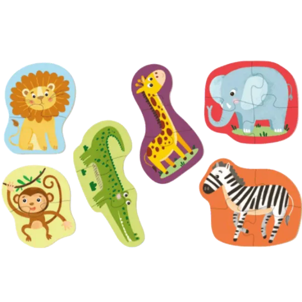 Puzzle DoDo Дикие животные 1.5+/ Количество деталей: 18 photo 2 Puzzle DoDo Дикие животные 1.5+/ Количество деталей: 18 photo 2