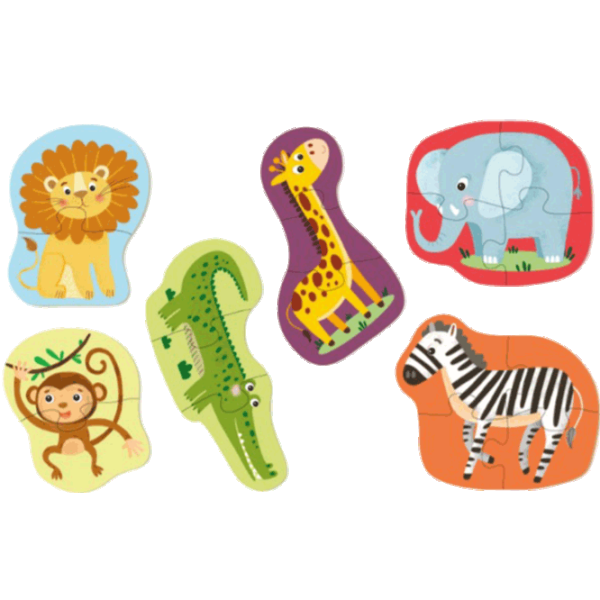 Puzzle DoDo Дикие животные 1.5+/ Количество деталей: 18 photo 2 Puzzle DoDo Дикие животные 1.5+/ Количество деталей: 18 photo 2